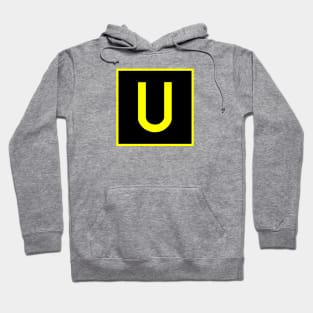 U - Uniform - FAA taxiway sign, phonetic alphabet Hoodie